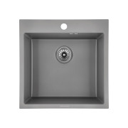 Мойка для кухни Granado Galera 49,8х49,8 см нержавеющая сталь S201 grey textures GS02201GT