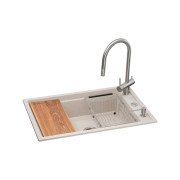 Мойка для кухни Granado Royal Estella 78х50 см со смесителем и аксессуарами наногранит terra ksg0303