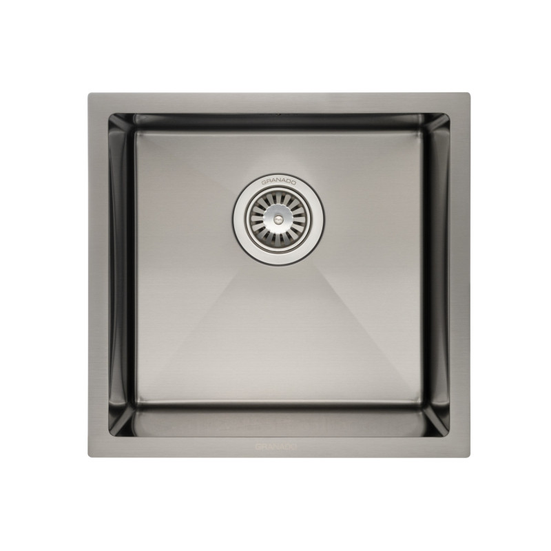 Мийка для кухні Granado Under top Mini під стільницю 45х43 см нержавіюча сталь S201 black GS08201B