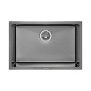 Мийка для кухні Granado Under top L під стільницю 65х43 см нержавіюча сталь S201 black GS09201B