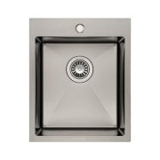 Мойка для кухни Granado Pravia 40,8х49,8 см нержавеющая сталь S201 black GS01201B