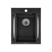 Мойка для кухни Granado Pravia 40,8х49,8 см нержавеющая сталь S201 black honeycomb GS01201BH