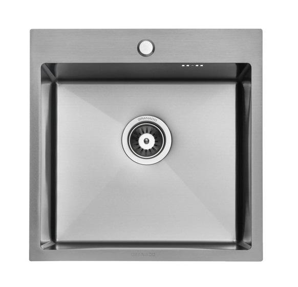 Мийка для кухні Granado Galera 49,8х49,8 см нержавіюча сталь S201 black  GS02201B