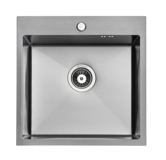 Мийка для кухні Granado Galera 49,8х49,8 см нержавіюча сталь S201 black  GS02201B