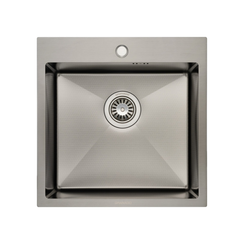 Мойка для кухни Granado Galera 49,8х49,8 см нержавеющая сталь S201 black honeycomb GS02201BH