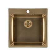 Мийка для кухні Granado Galera 49,8х49,8 см нержавіюча сталь S201 gold honeycomb GS02201GoldH