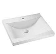 Раковина для ванной Granado Laredo 59,5х47,5 см мраморная крошка Gelcoat ISO white gbs1005g