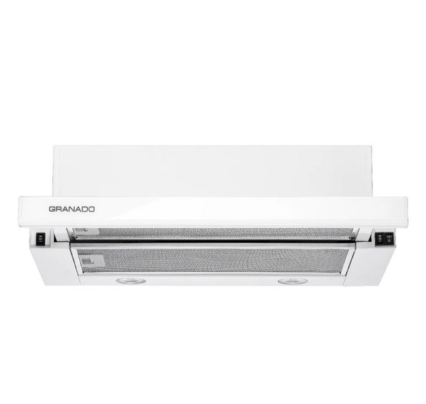 Вытяжка для кухни Granado Telde 603-700 телескопическая white glass GCH126355