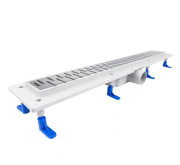 Желоб водосточный Styron с решеткой Medium 700 мм нержавеющая сталь STY-M-70