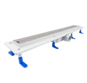 Желоб водосточный Styron с решеткой Basic 700 мм нержавеющая сталь STY-B-70