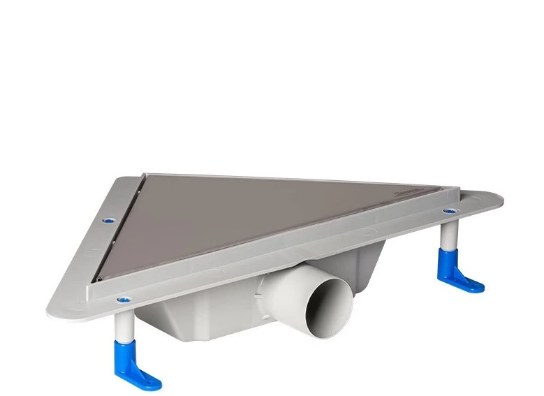 Сливной трап для душа Styron с решеткой Klassic нержавеющая сталь STY-KF