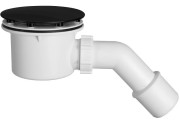 Сифон для душевого поддона Styron Ø90 с гидрозатвором черный матовый STY-401-B