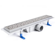 Желоб водосточный Styron с решеткой Drops 500 мм нержавеющая сталь STY-D-50