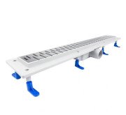 Жолоб водостічний Styron з решіткою Medium 700 мм нержавіюча сталь STY-M-70