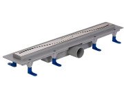 Желоб водосточный Styron с решеткой Sinus 600 мм нержавеющая сталь STY-Si-60