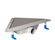 Зливний трап для душу Styron із решіткою Klassic нержавіюча сталь STY-KF