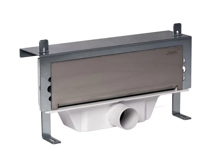 Жолоб водостічний Styron із решіткою Klassic нержавіюча сталь матова STY-F1KM