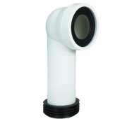 Колено для унитаза Styron 90° d 110 мм резина белый STY-530-90