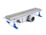 Желоб водосточный Styron с решеткой Basic 400 мм нержавеющая сталь STY-B-40