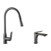 Набір змішувачів Kroner Graz-GRP030-T + змішувач Graz-GRP010 графіт Graz-GRP010