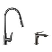 Набір змішувачів Kroner Graz-GRP030-T + змішувач Graz-GRP010 графіт Graz-GRP010