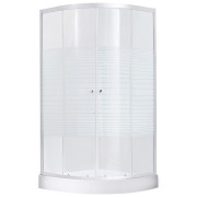 Душевая кабина Kroner KRP HarzCFG9090 90х90 см профиль сатин стекло с рисунком CV029561