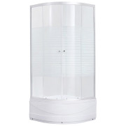 Душевая кабина Kroner KRP HarzCТG9090 90х90 см профиль сатин стекло с рисунком CV029564