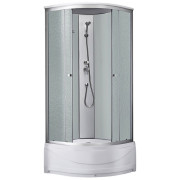 Душевой бокс Kroner KRP EnzoWDCTF9090 90х90 см профиль сатин рифленное стекло CV029571