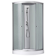 Душевой бокс Kroner KRP EnzoWDCFF9090 90х90 см профиль сатин рифленное стекло CV031573