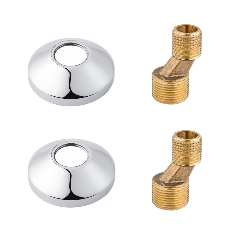 Декоративні чашки з ексцентриком для змішувача Kroner KRM C911 хром CV009872