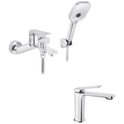 Набір змішувачів для ванної Kroner Makon-C060 + змішувач Makon-C010 хром CVS30157