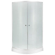 Душевая кабина Kroner KRP HarzCFF9090 90х90 см профиль сатин рифленное стекло CV029560