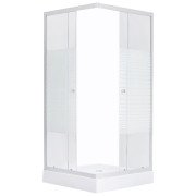 Душова кабіна Kroner KRP EifelQCFL9090 90х90 см профіль сатин скло з малюнком CV029569