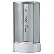 Душовий бокс Kroner KRP EnzoWDCTF9090 90х90 см профіль сатин рифлене скло CV029571