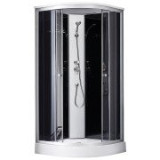 Душовий бокс Kroner KRP EnzoWDCTF9090 90х90 см профіль сатин тоноване сіре скло CV029572