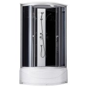 Душовий бокс Kroner KRP EnzoSDCTG9090 90х90 см профіль сатин тоноване сіре скло CV031572