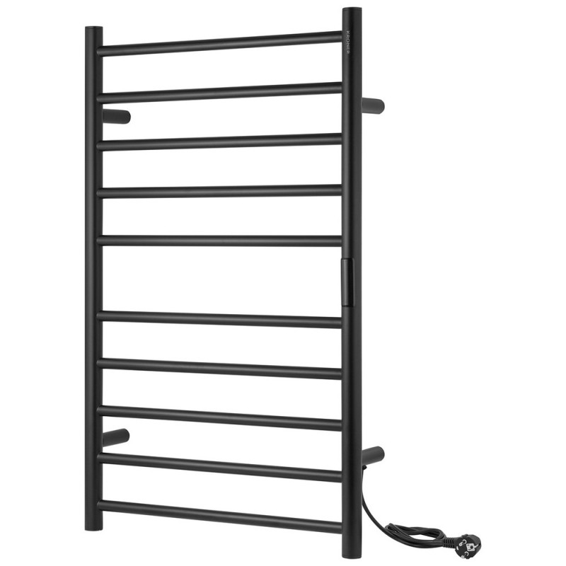 Електрична сушка для рушників Kroner KRP Hitze-Stets SCH8753-10T 53х86,5 см нержавіюча сталь чорний CV035347