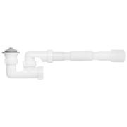 Сифон для душевого поддона Kroner KRP ST02 с ревизией пластик/нержавеющая сталь CV032070