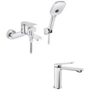 Набір змішувачів для ванної Kroner Makon-C060 + змішувач Makon-C010 хром CVS30157