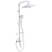 Душевая стойка Kroner KRP Armada-C064Q со смесителем и душевым гарнитуром хром CV024339