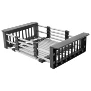 Кошик для кухонної мийки Kroner KRP Trocken-024 чорний/хром CV026278