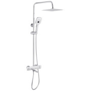 Душевая стойка для ванны Kroner KRP Makon-C063 со смесителем и душевым гарнитуром хром CV033860