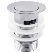 Донный клапан для раковины Kroner KRM C962-1 с переливом латунь хром CV022945