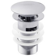 Донний клапан для раковини Kroner KRM C962 з переливом латунь хром CV022944