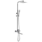 Душова стійка для ванни Kroner KRP Edelstahl Kubus-ESG067 із змішувачем та душовим гарнітуром нержавіюча сталь CV035451