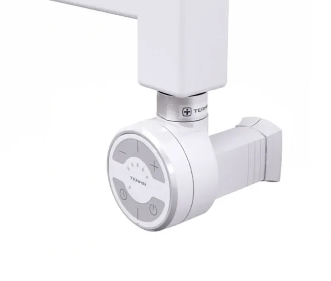 ТЭН для полотенцесушителя Terma Moa 600 Вт скрытый монтаж кабеля RAL 9016 белый WEMOA06T916M