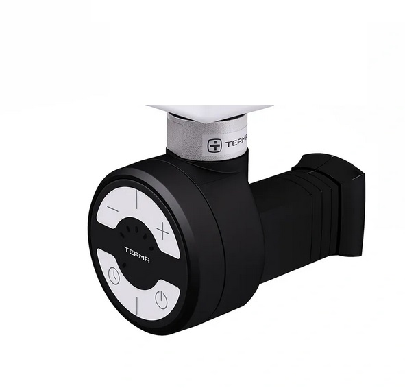 ТЕН для сушки для рушників Terma Moa 600 Вт прихований монтаж кабелю RAL 9005 чорний WEMOA06T905M