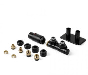 Комплект вентилів інтегрований термостатичний Terma Twins All in One правий чорний мат TGETTWINPK9M5