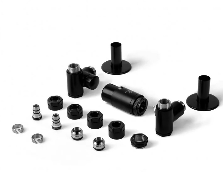 Комплект Теrma Integra All in One термостатичний триосьовий правий чорний мат TGETINTEPK9M5/TGETCM006