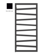 Электрический полотенцесушитель Terma ZigZag 107x50 см левое подключение E1 Split 400 W черный матовый WLZIG107050K9M5E1TS1D